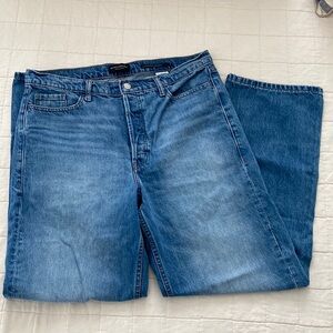 Banana Republic Mid-Rise Loose Stovepipe Denim
